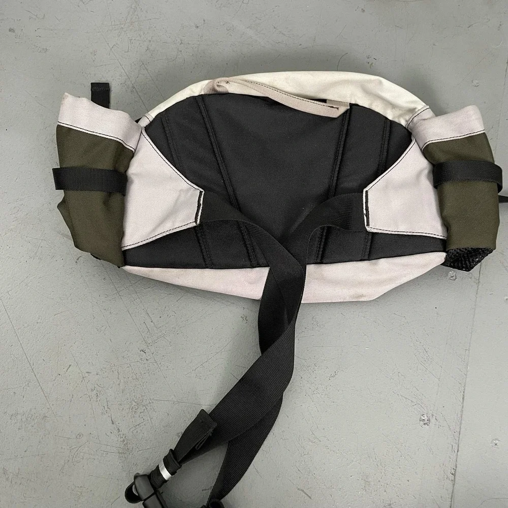 The North Face Lumbar Waist Pack Olive Gray Fanny Pack Adjustable Strap Hiking